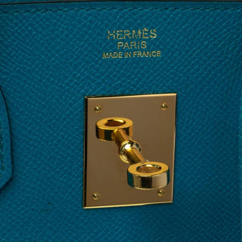 Hermès Blue Paon Epsom Birkin 30