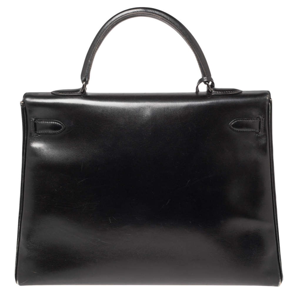 So Black Birkin 35 HERMES cuir box - VALOIS VINTAGE PARIS