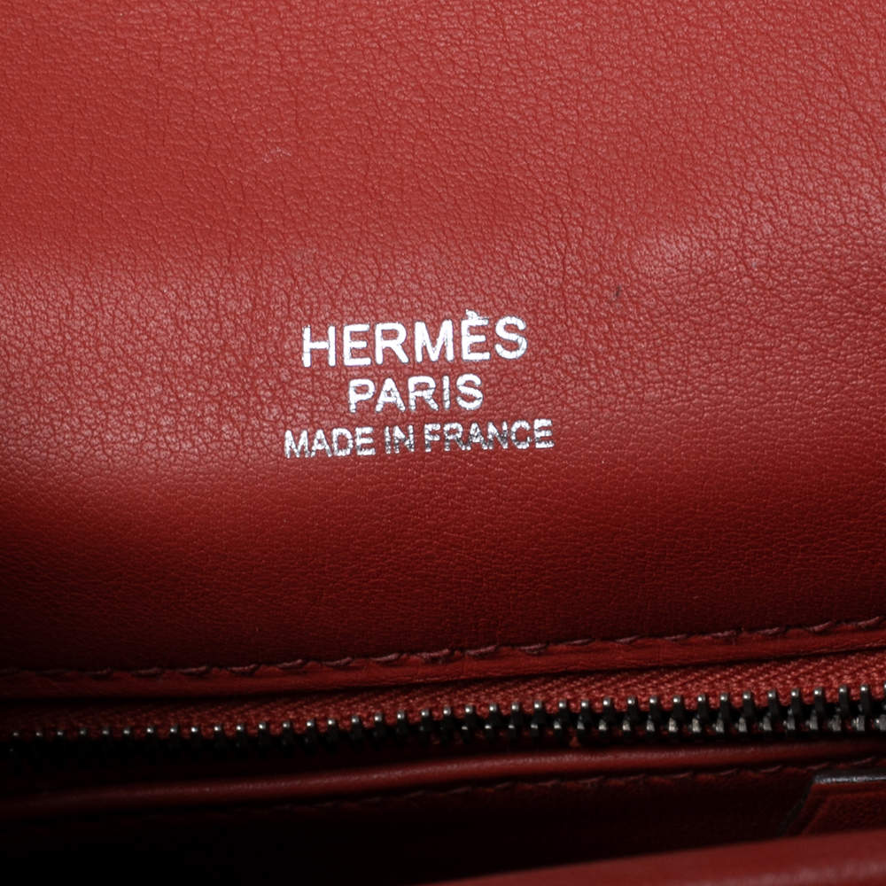 Hermes Brique Swift Leather Berline 21 Bag Hermes