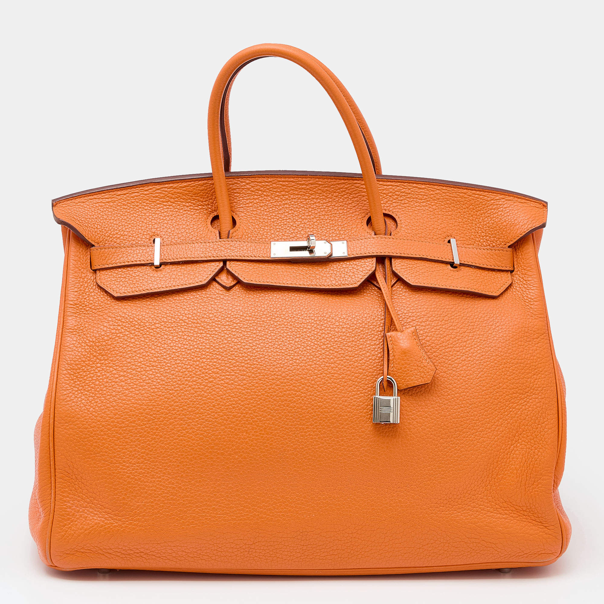 Hermès Orange Togo Leather with Gold Hardware Birkin 40 Bag - BOPF