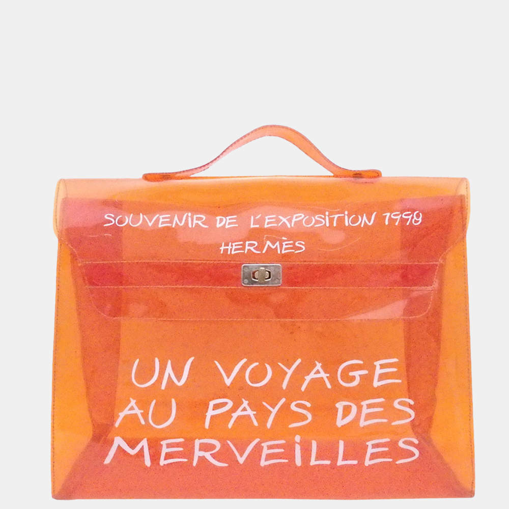 Hermes Vinyl Kelly Orange Bag Hermes | The Luxury Closet