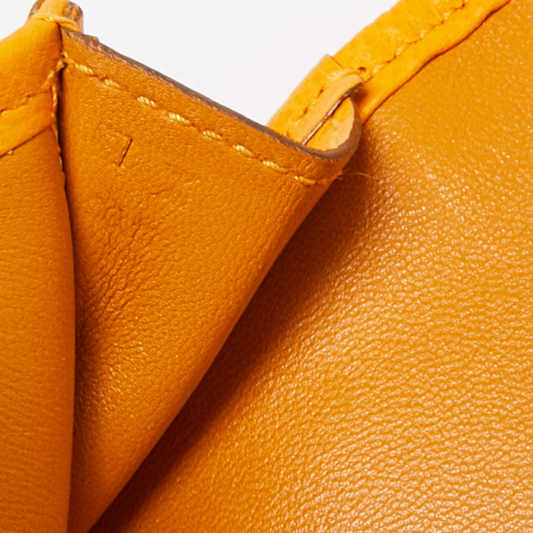 Hermès Jige Jaune D'or Epsom Elan Handbag