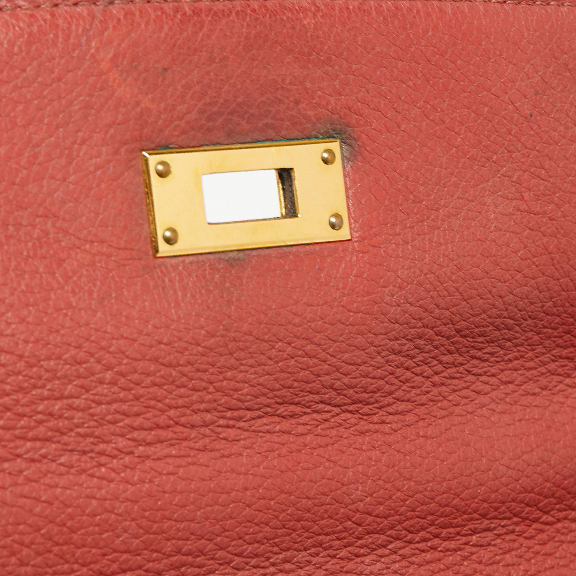 Hermes Sienne Togo Leather Gold Finish Retourne Kelly 32 Bag Hermes