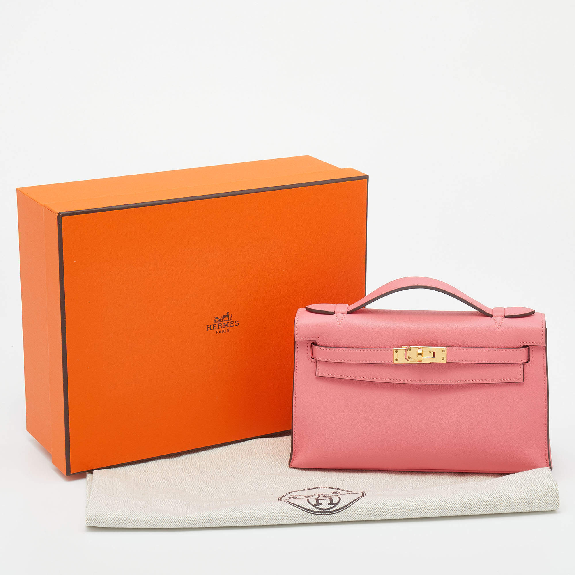 Hermès Rose Pourpre Swift Mini Kelly Pochette, Hermès Handbags Online, Jewellery