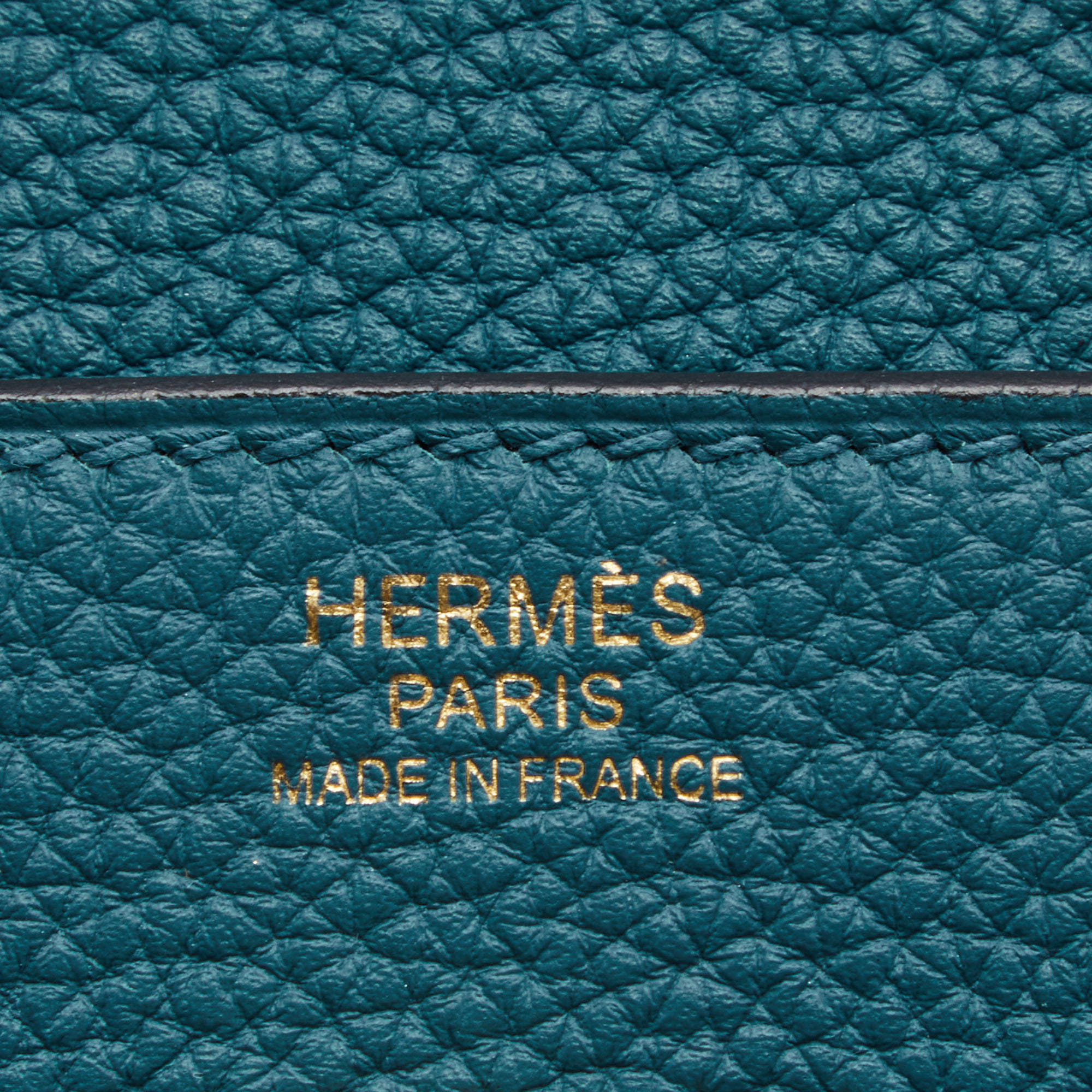 Hermes Bleu de Galice Togo Leather Gold Finish Birkin 30 Bag Hermes