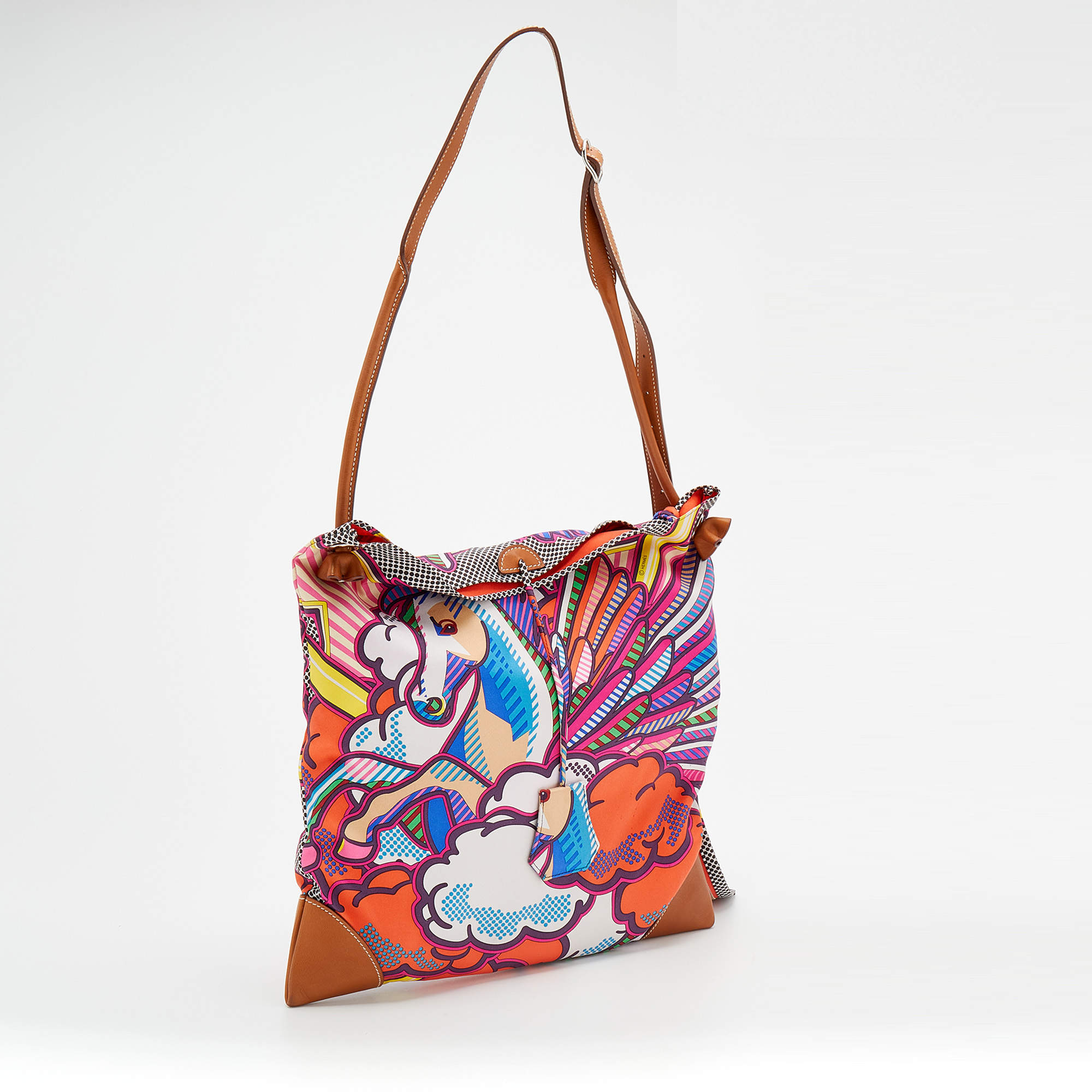 Silk city silk bag Hermès Multicolour in Silk - 23127725