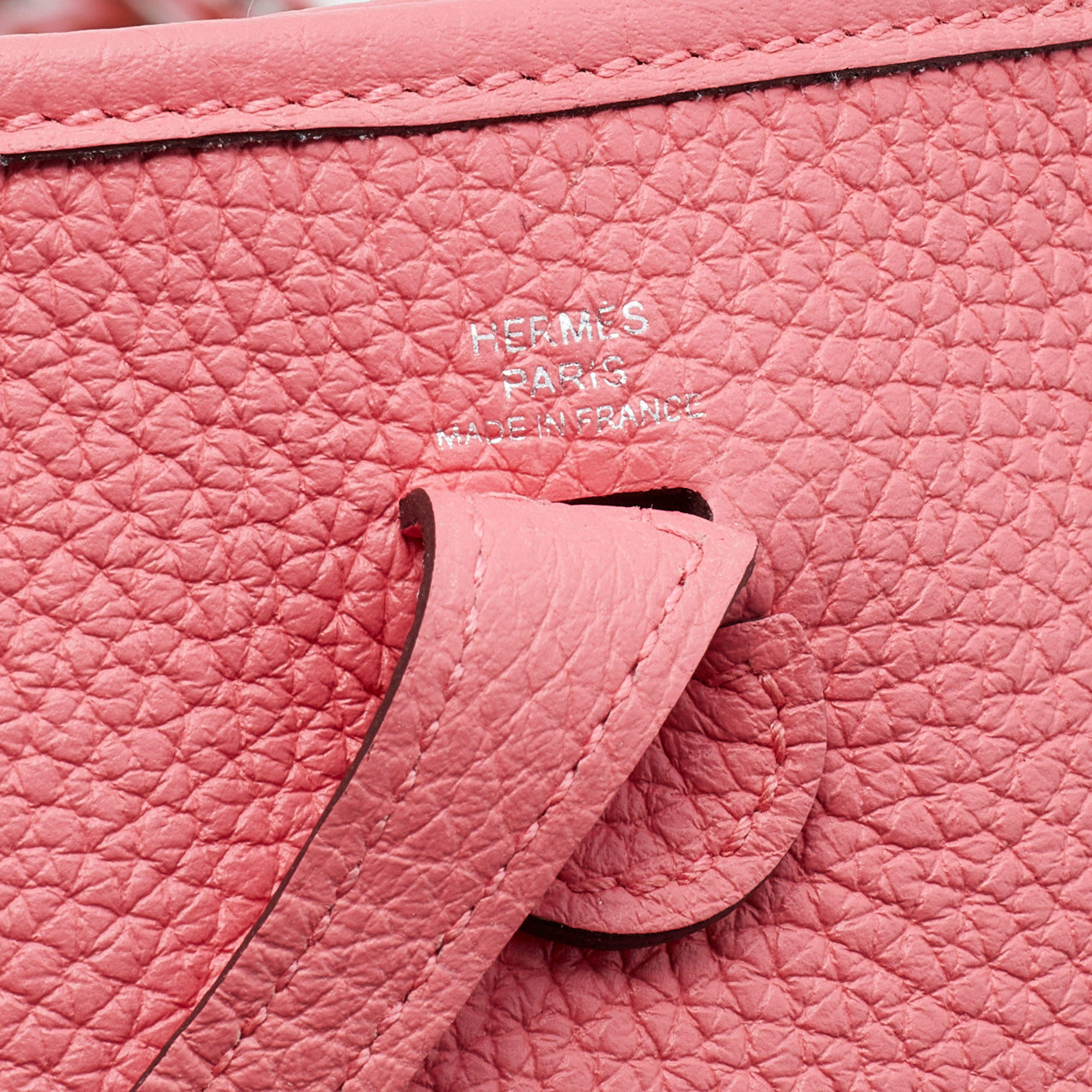 Hermes Evelyne TPM Rose Texas Clemence Palladium Hardware – Madison Avenue  Couture