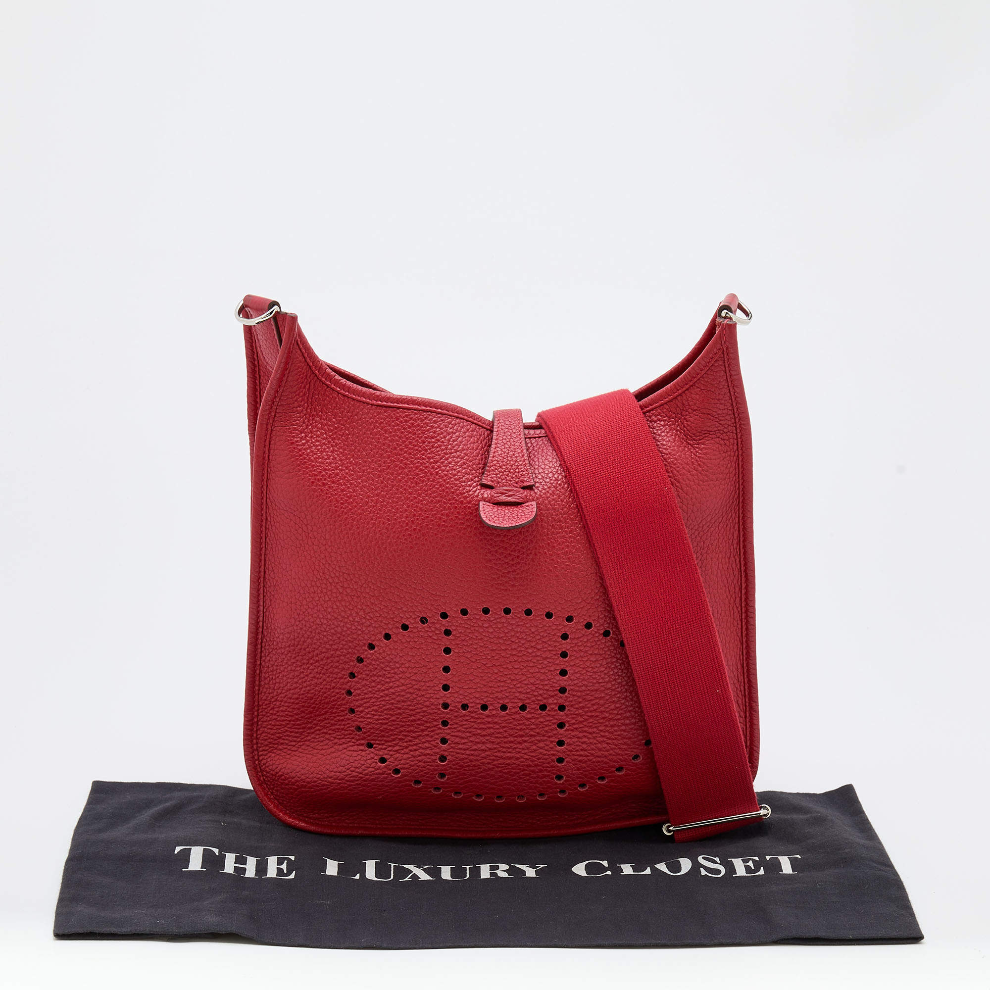 Hermès Evelyne 29 Taurillon Clemence Rouge Sellier