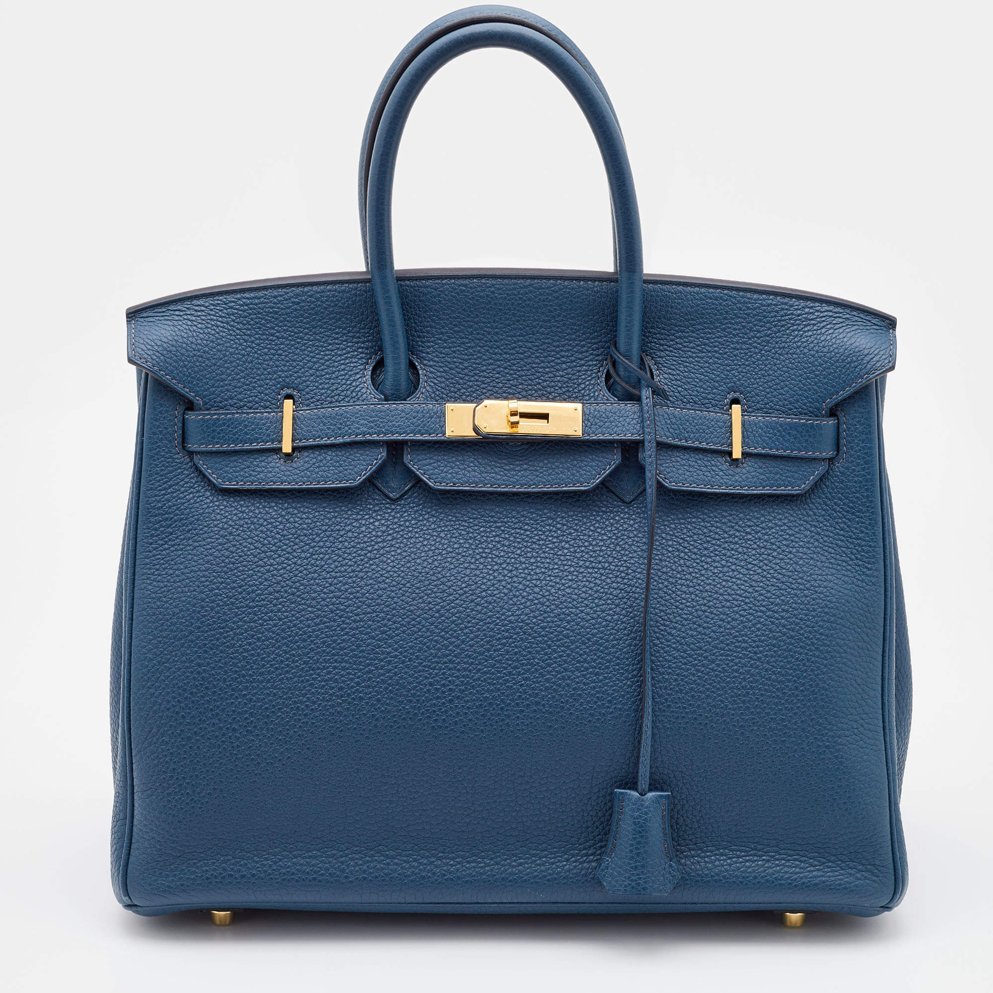 HERMES KELLY 35 Ghillies Togo leather/Swift leather Turquoise blue T E –  BRANDSHOP-RESHINE