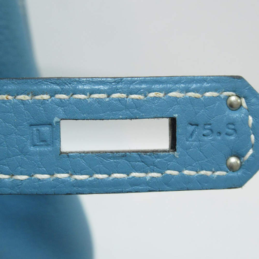 Hermès Birkin 35 Bleu Atoll Taurillon Clemence Palladium Hardware