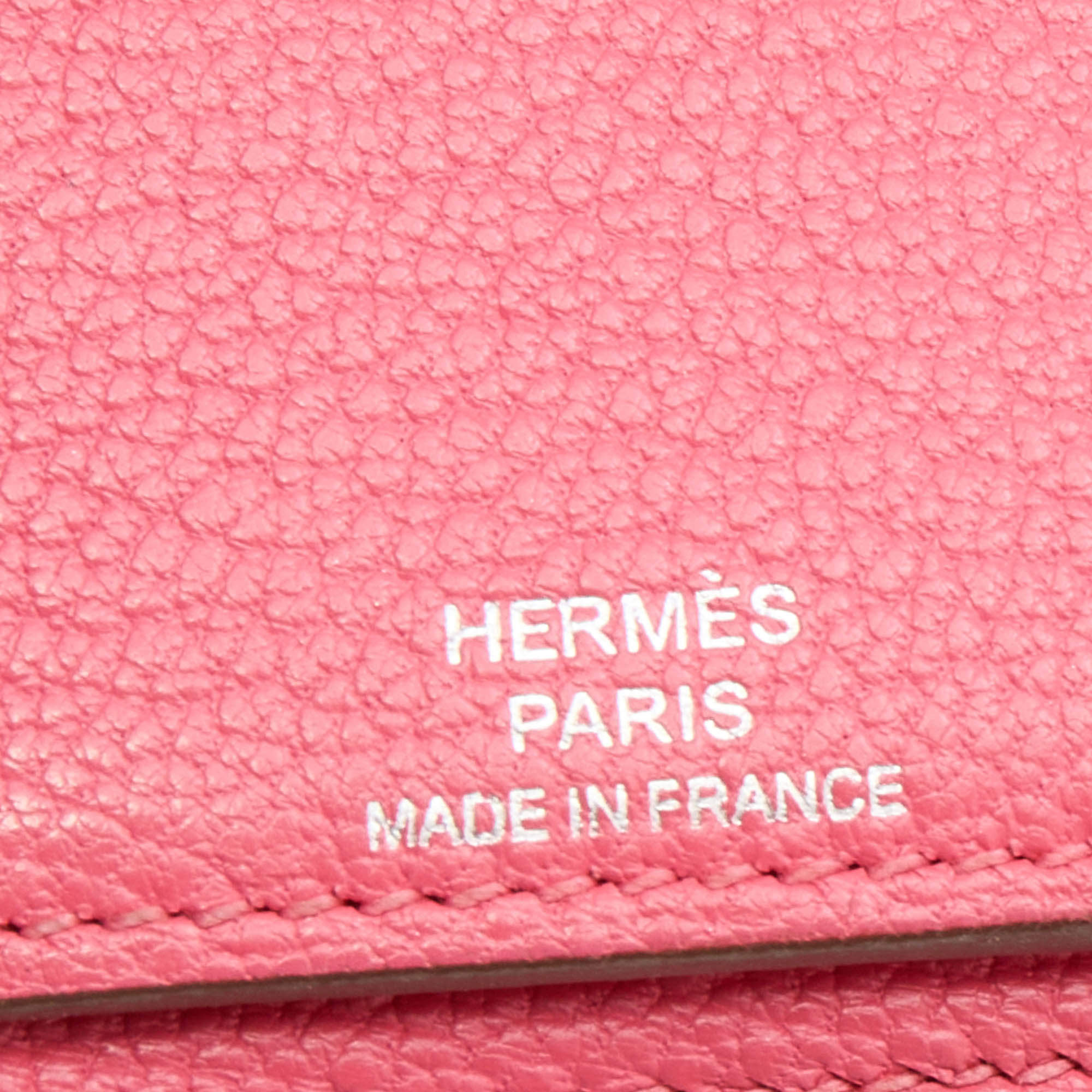 Hermes Rose Tyrien Chevre Mysore Leather