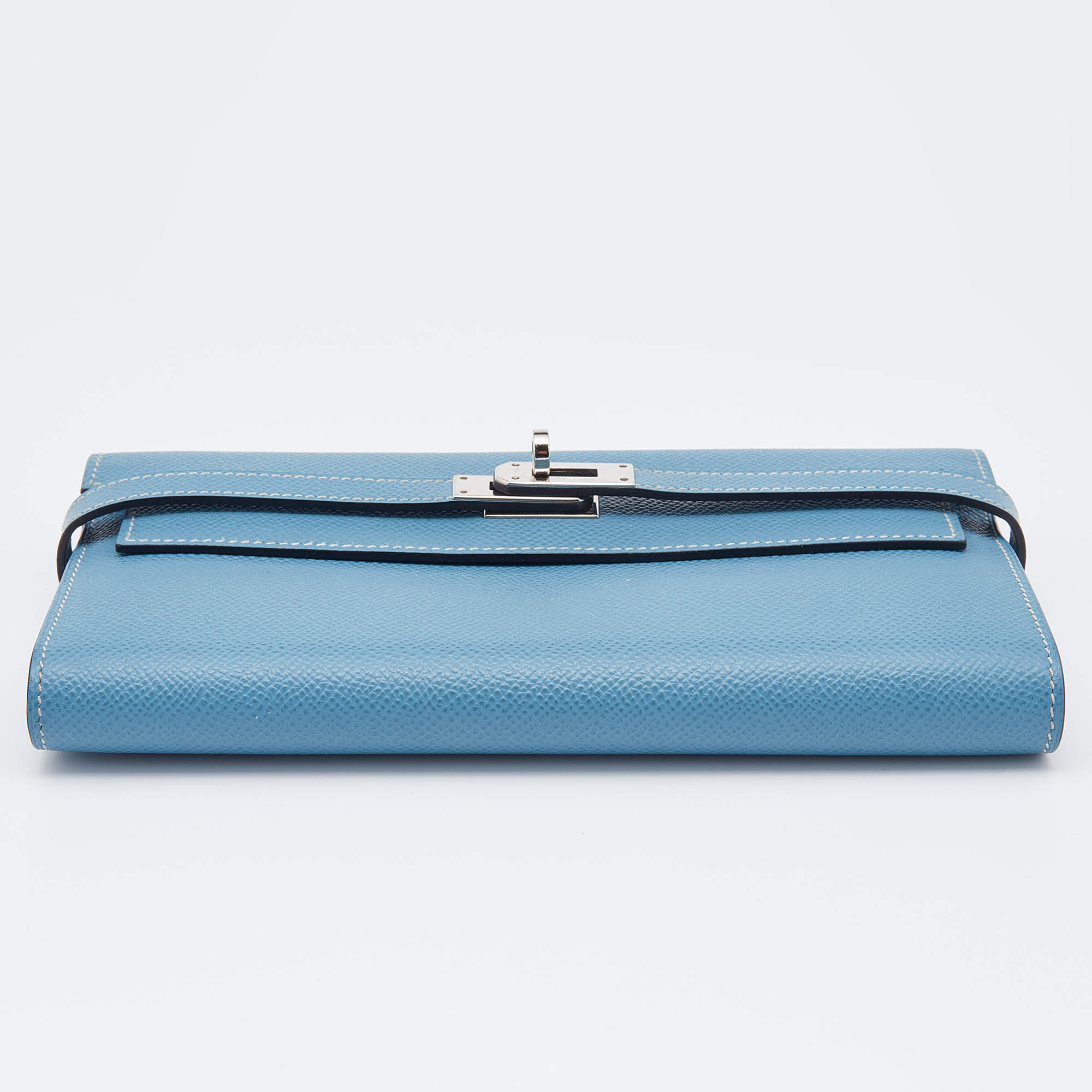 Hermès Blue Paradise Epsom Leather Kelly Wallet GHW – myGemma, DE