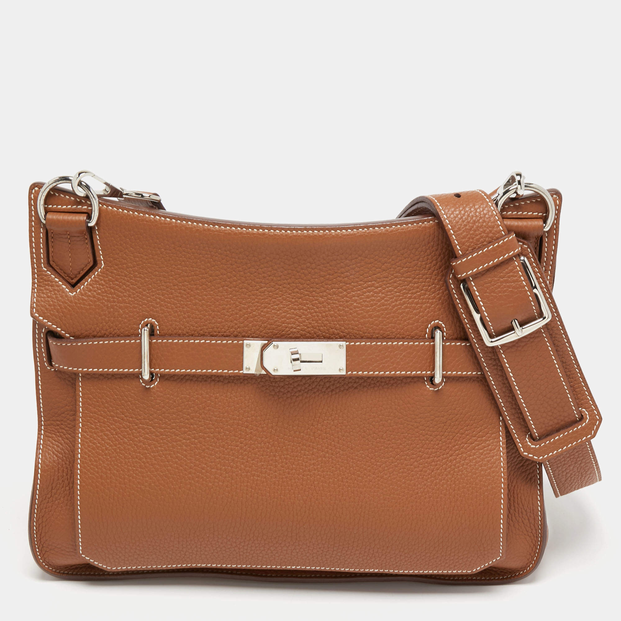 Hermès Jypsiere 28 Etoupe Taurillon Clemence with Palladium