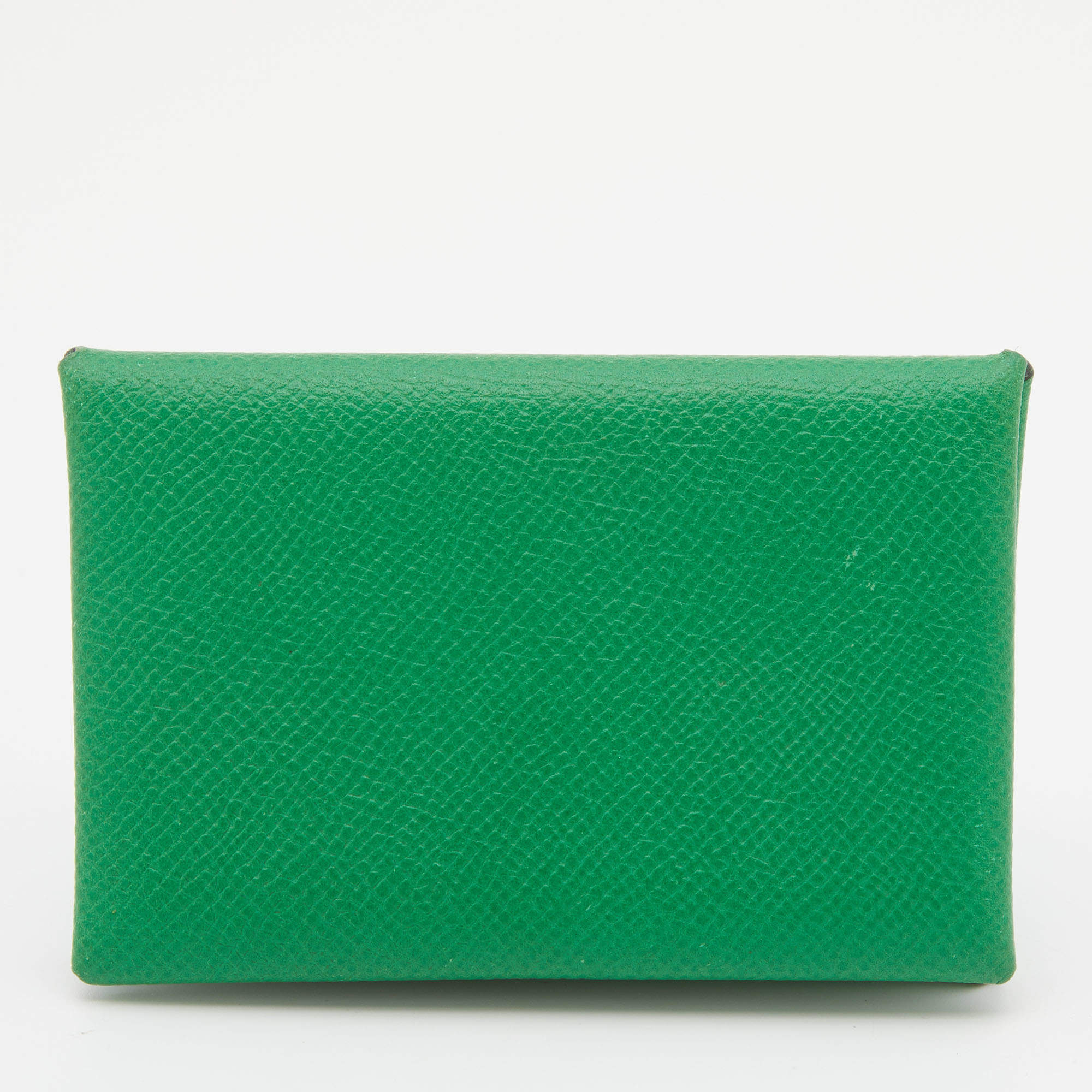 Hermes Bambou Epsom Leather Calvi Card Holder