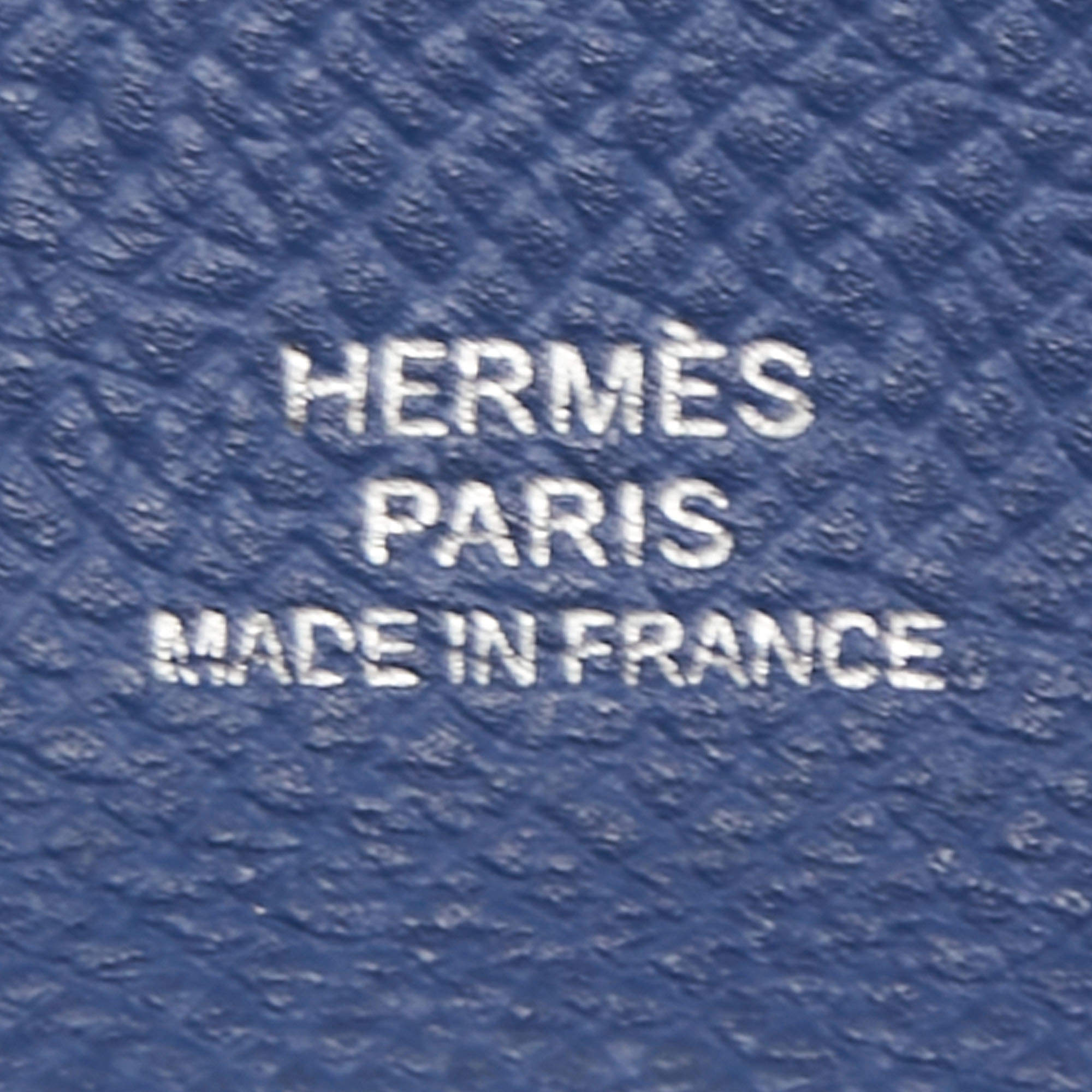 Hermes Bleu De Galice/Bleu Agathe Epsom Leather Bastia Coin Purse