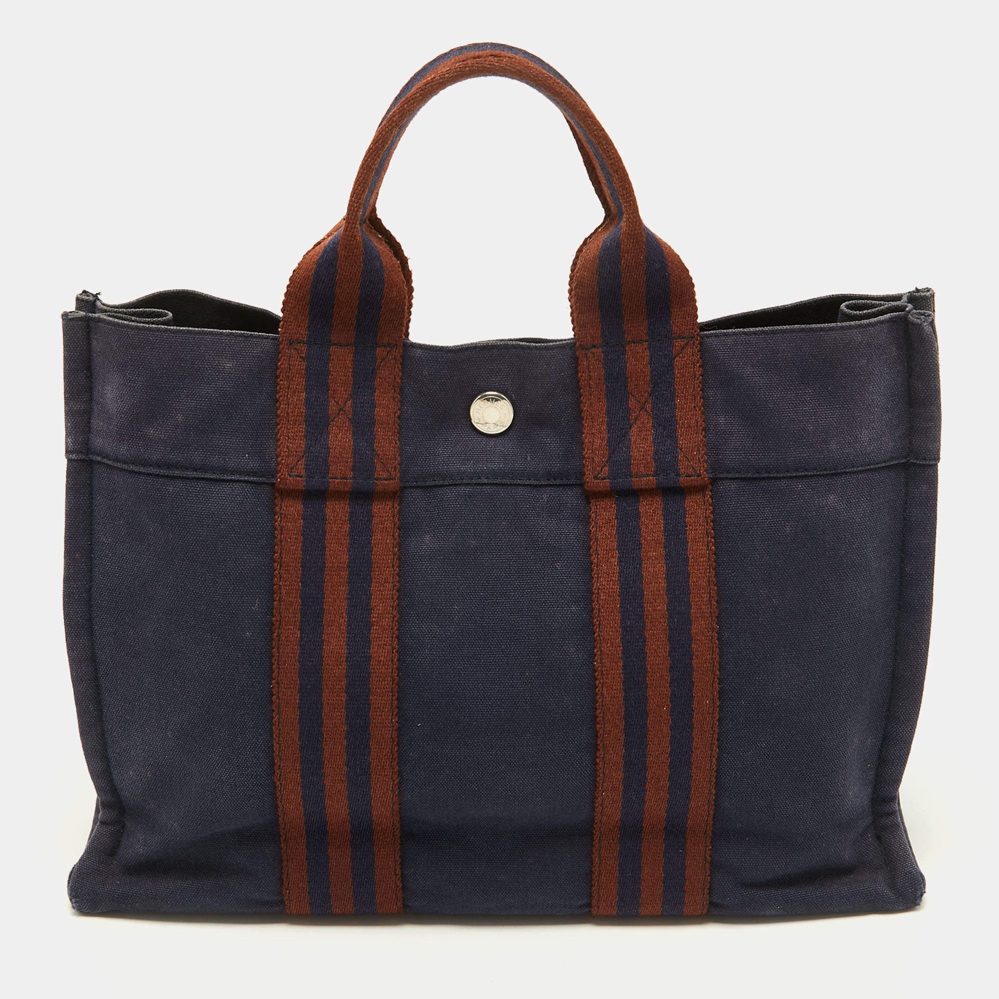Hermes Navy Blue Fourre Tout Tote PM