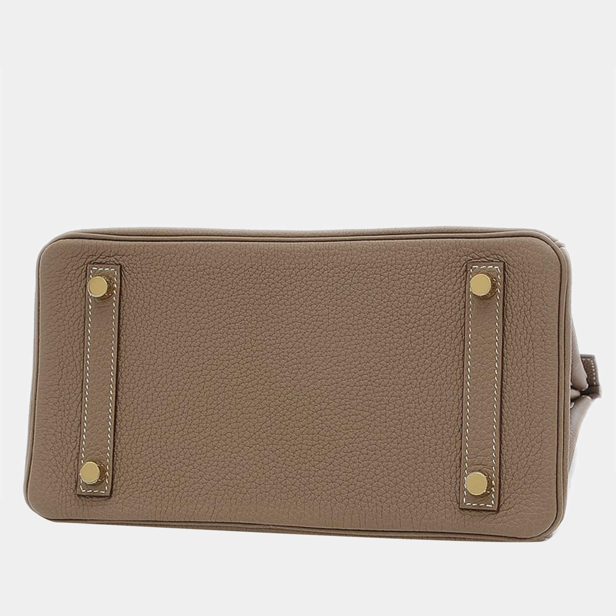 Hermès Birkin 25 Togo Leather Handbag-Capucine Gold Hardware