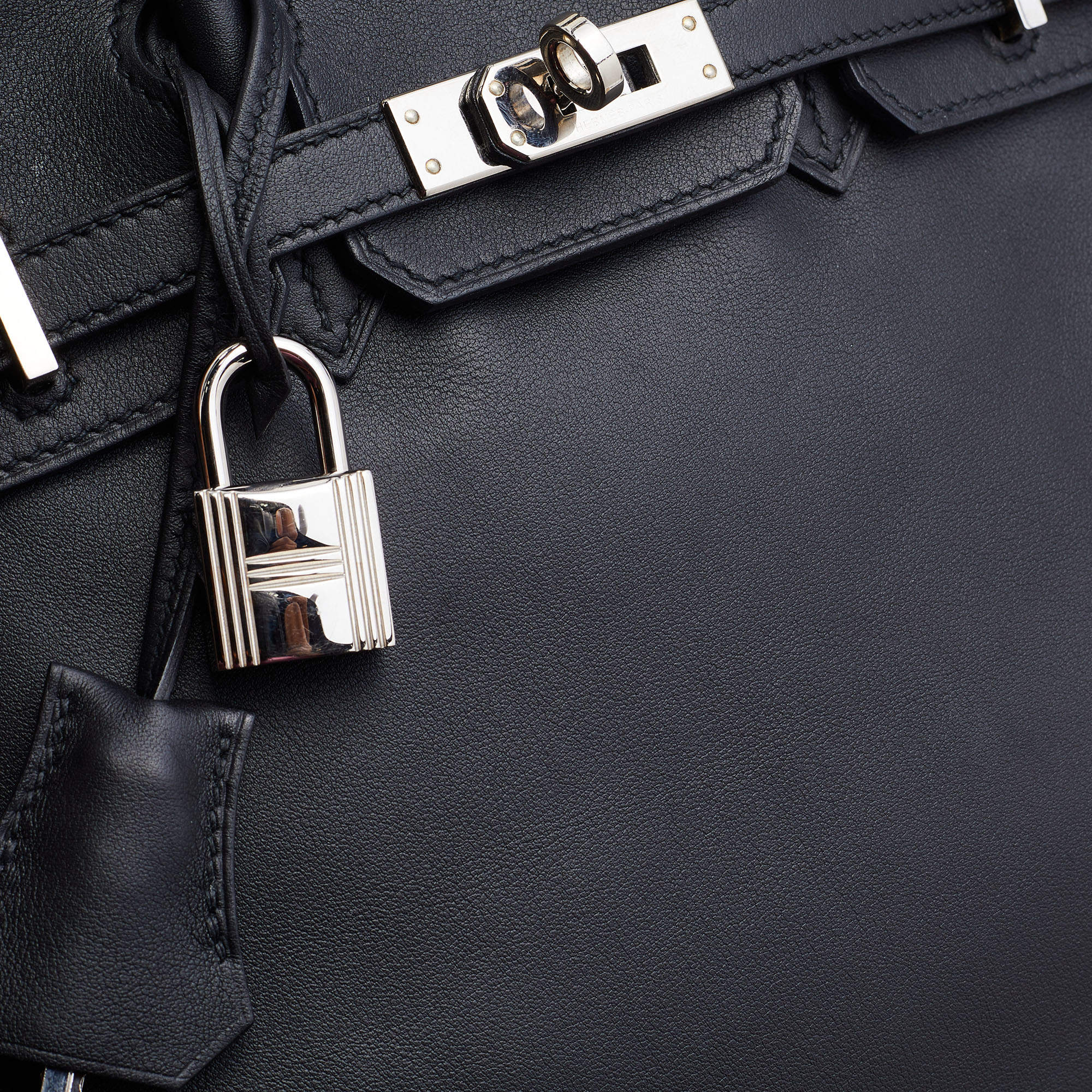 Hermès Birkin 25 Noir (Black) Swift Palladium Hardware PHW — The