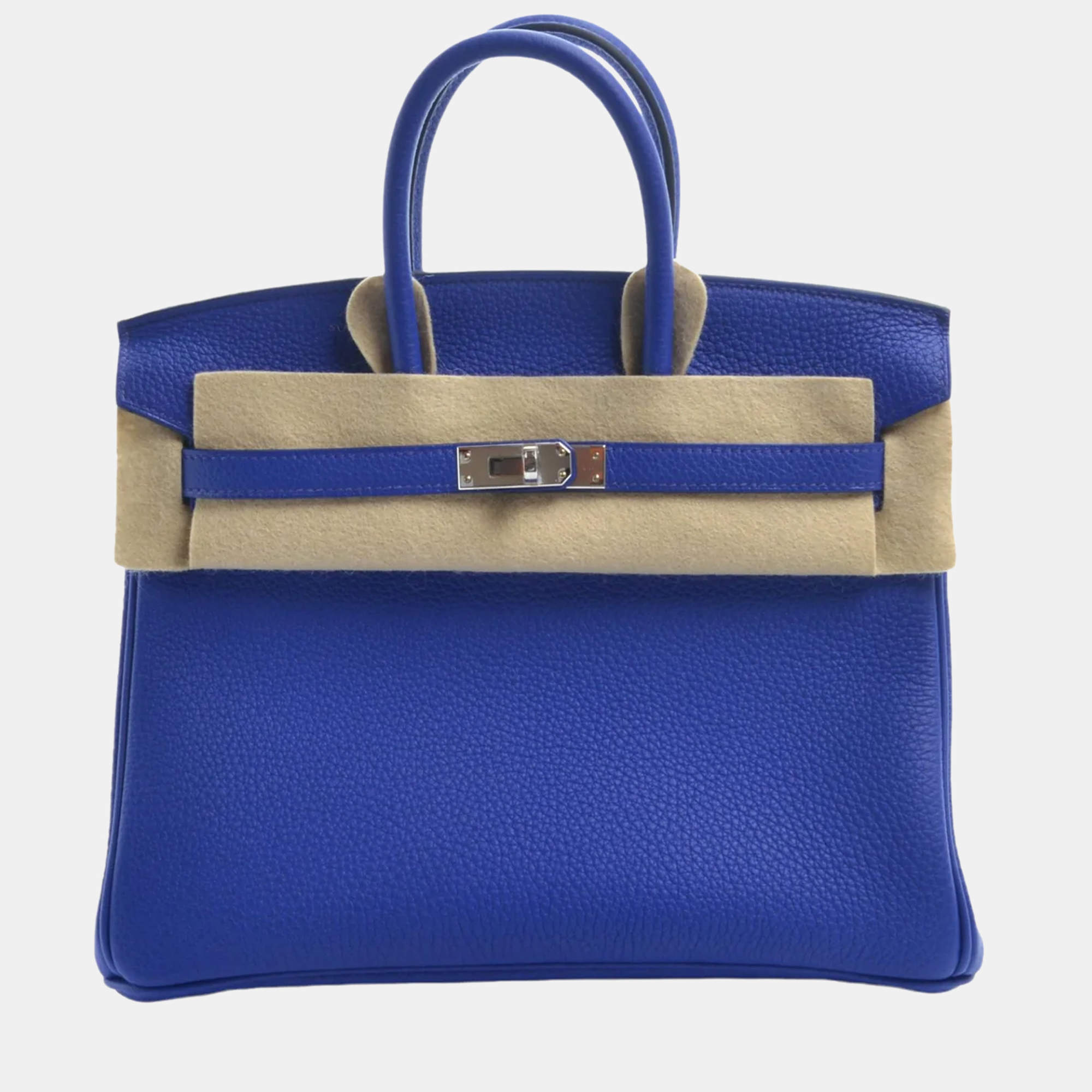 HERMES Birkin 25 Bleu Royal Togo PHW U - Timeless Luxuries