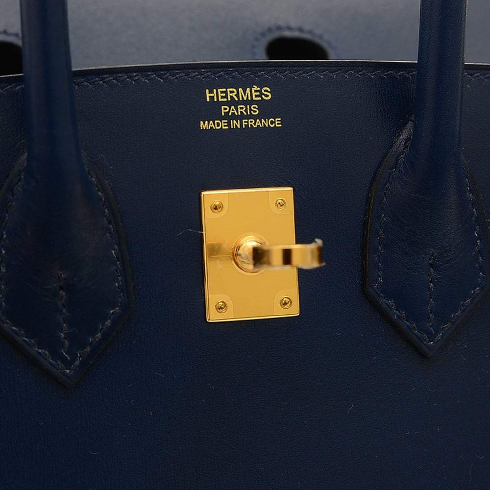 Hermes Birkin 25 Blue Sapphire - R Stamp - THE PURSE AFFAIR