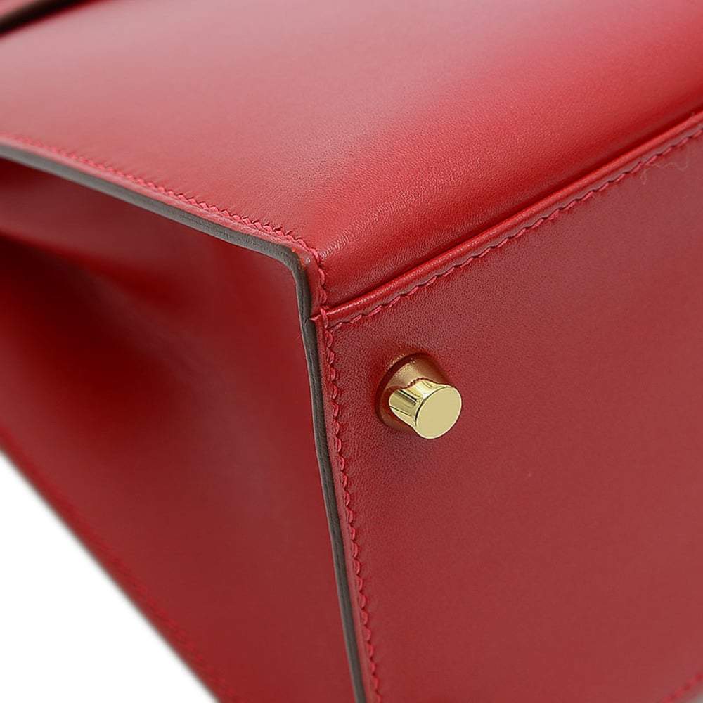 Hermes Kelly 28 Outer sewing handbag Tadelakt Rouge Vif Gold metal fittings  A stamp Hermes | The Luxury Closet