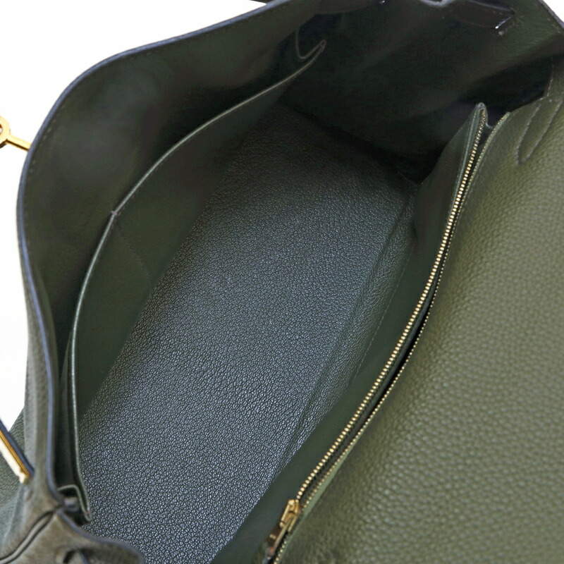 Hermès Kelly Retourne 28 Touch Bag Vert Cypress Togo Green Leather