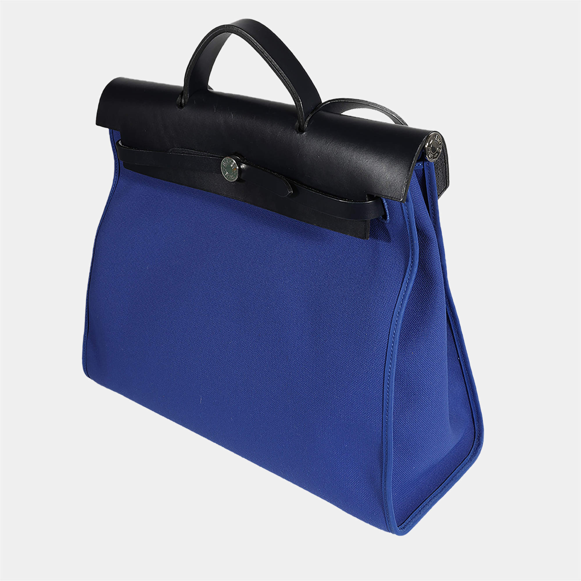 Hermes Herbag Zip PM Etoupe/Bleu Indigo - THE PURSE AFFAIR