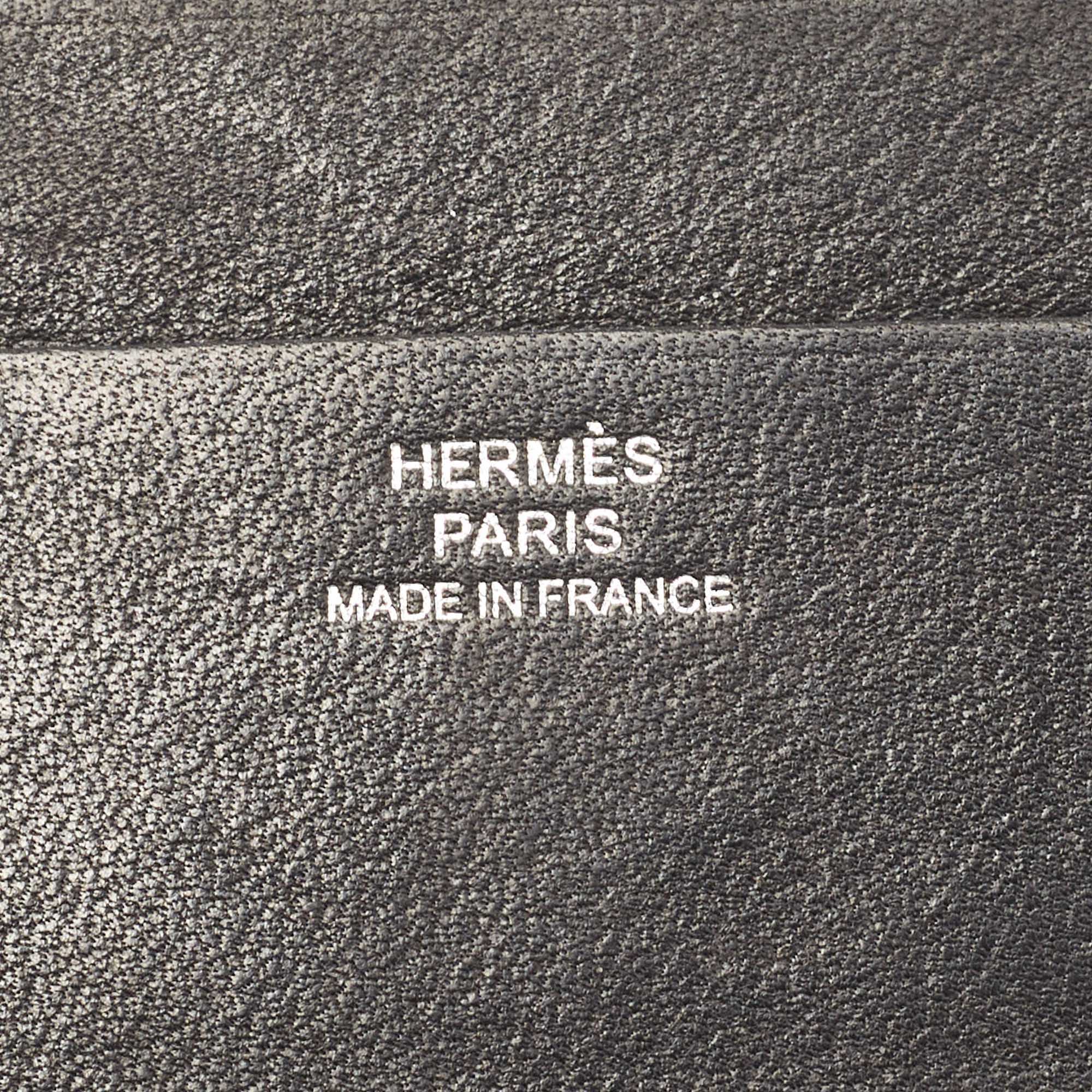 Hermes, business card holder, cognac-coloured smooth lea…