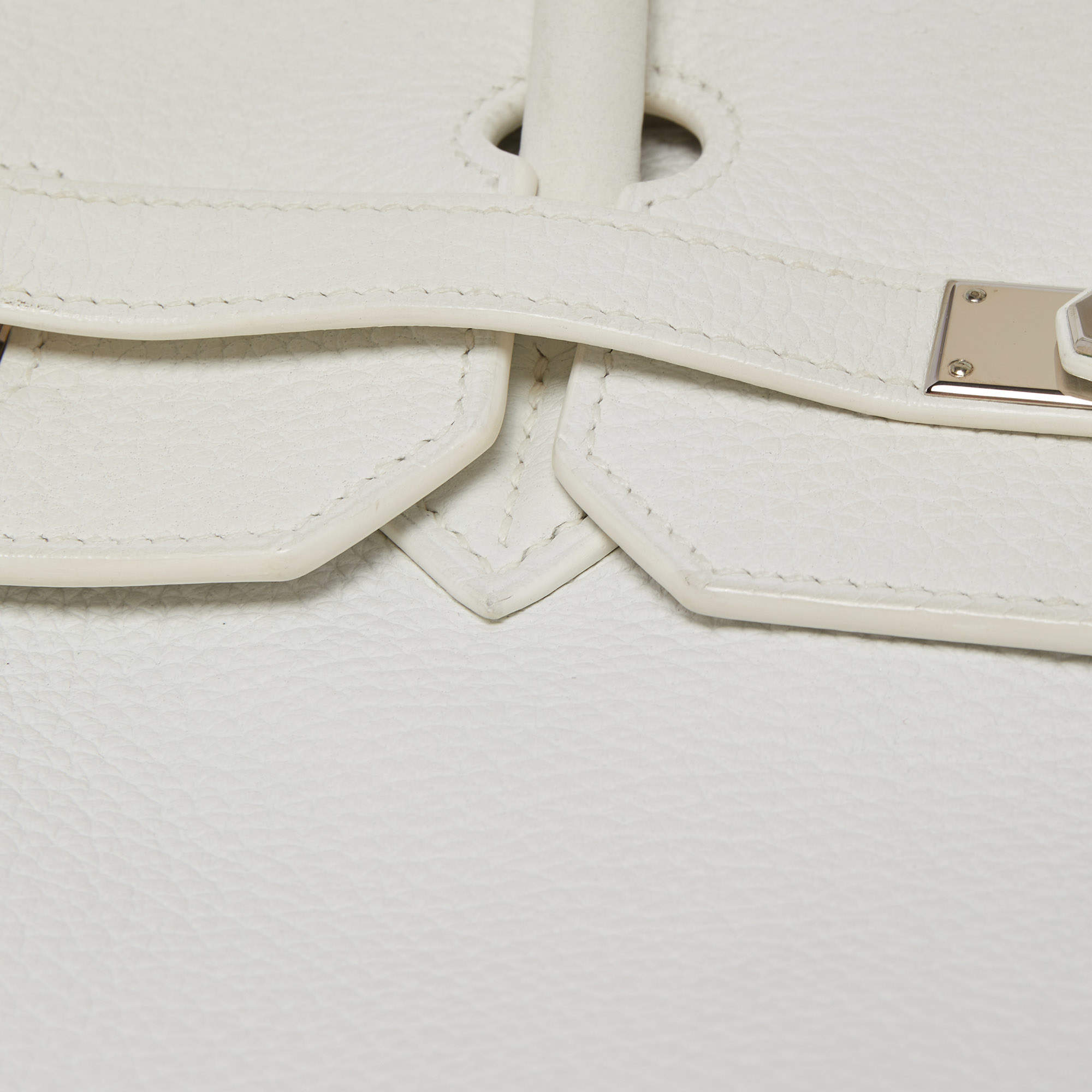 Hermès Stunning Hermes Birkin handbag 40 cm white togo leather, palladium  silver metal trim ref.433382 - Joli Closet