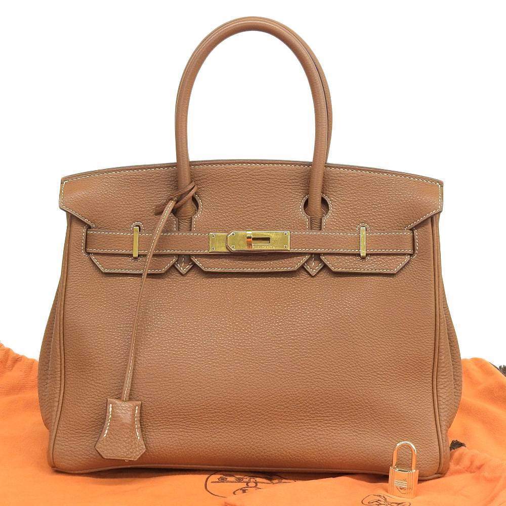 Hermes Bag Garden Party 36 Bag Etoupe / Clemence Leather Palladium
