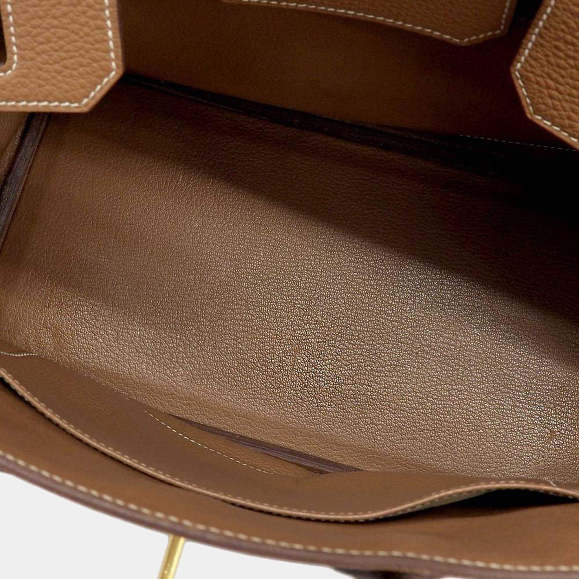 Hermes Birkin 30 handbag Togo leather gold GP metal fittings G