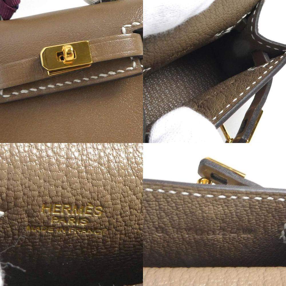 Hermes Micro Kelly Twilly Bag Charm Tadelakt Terre Battue SHW Stamp U