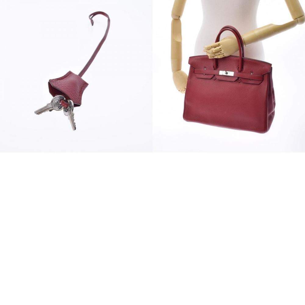 Hermès Rouge Garance Red Taurillone Clemence leather & Gold Birkin 40 Tote  Bag