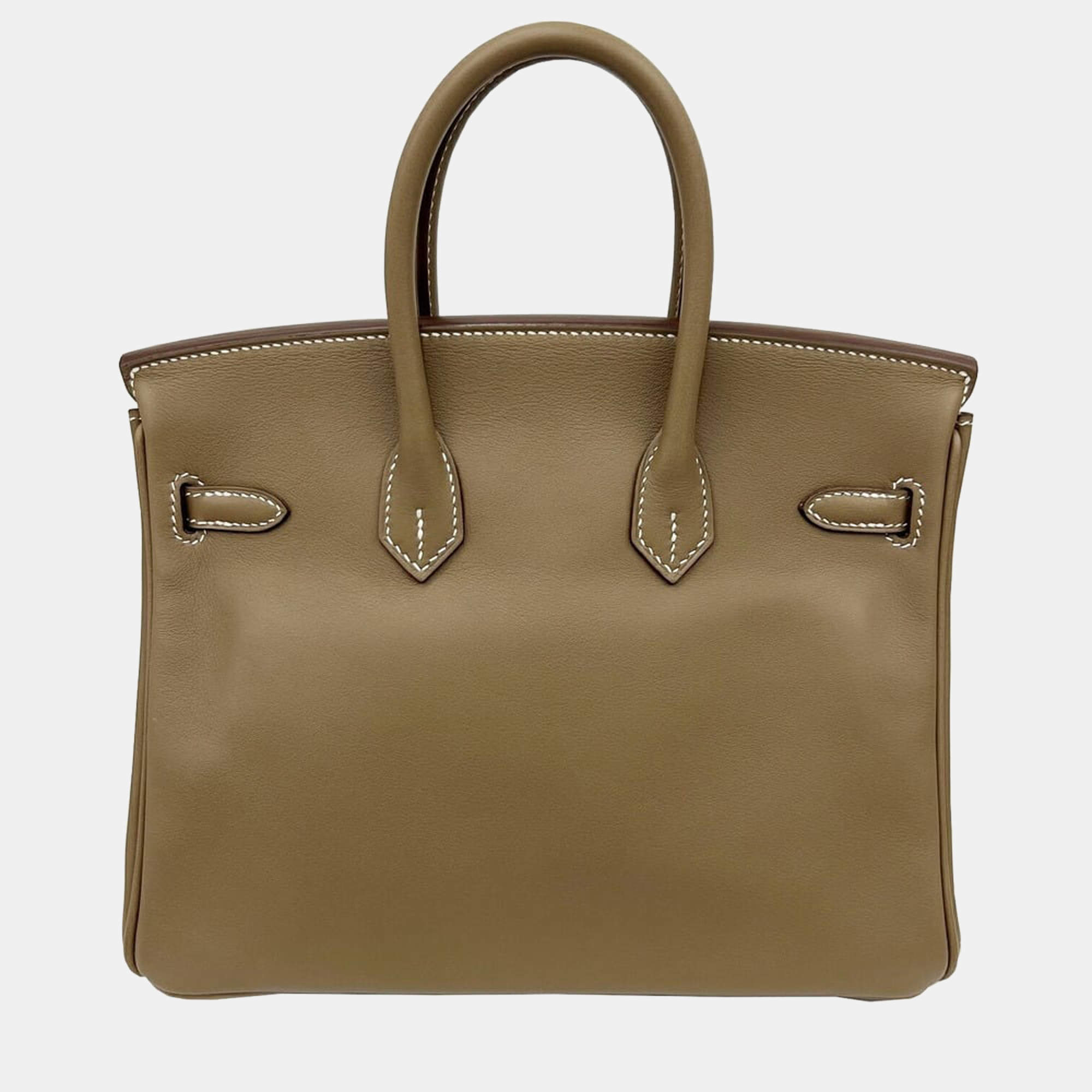 Hermes Birkin 25 Vivid Capucine Swift PHW Handbag in Box 2016