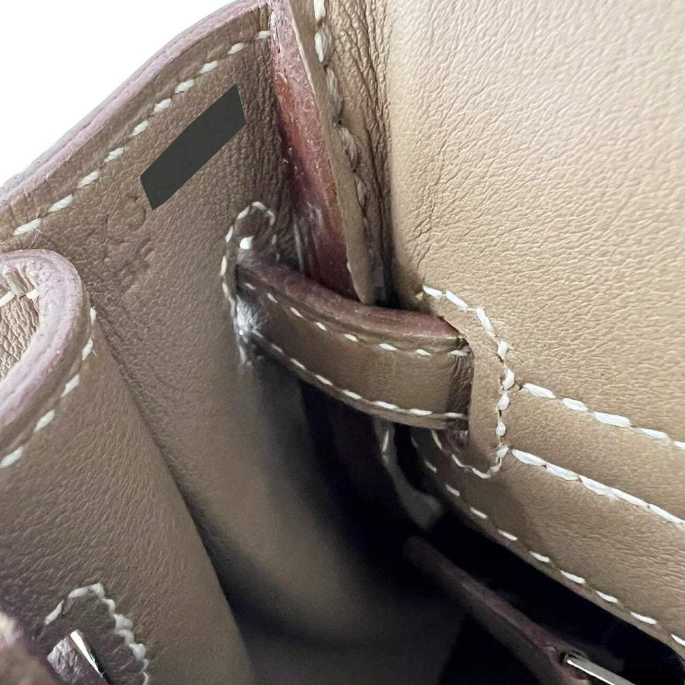 Hermes Birkin 25 Vivid Capucine Swift PHW Handbag in Box 2016