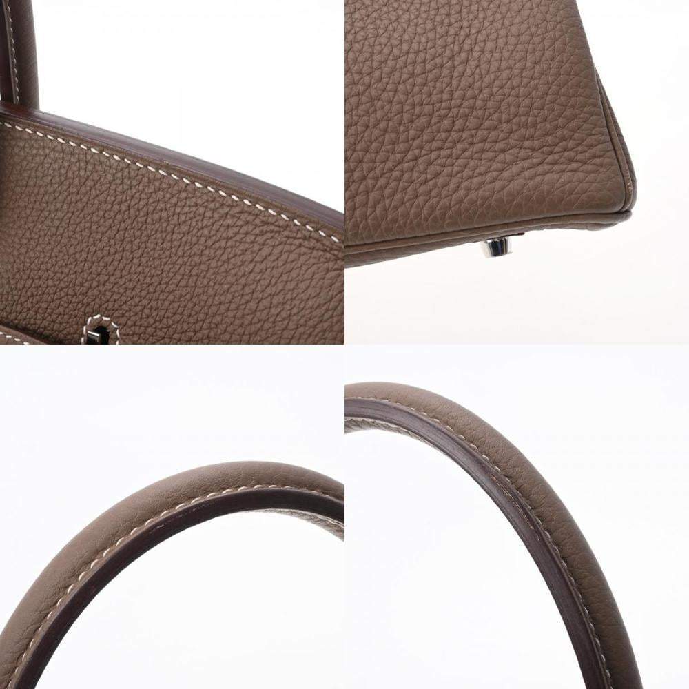 Hermes Birkin 35 Etoupe Q Stamped (around 2013) Ladies' Taurillon Clemence  Handbag Hermes