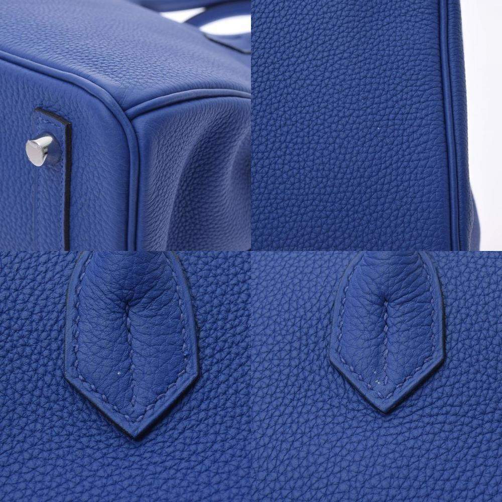 HERMES BIRKIN 30 Togo leather Blue jean □L Engraving Hand bag 40010001 –  BRANDSHOP-RESHINE