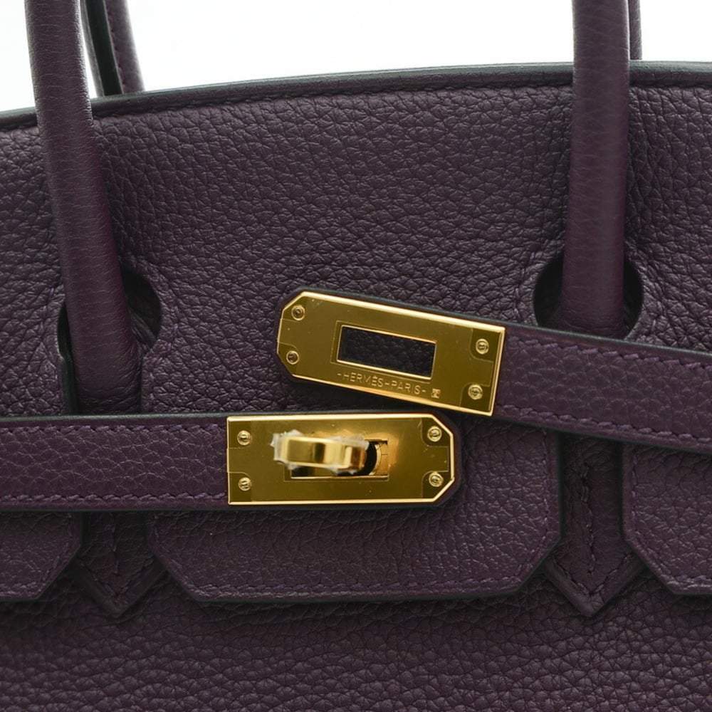 Hermes Birkin 25 Togo Veil Cipre Handbag Gold Hardware U Engraved