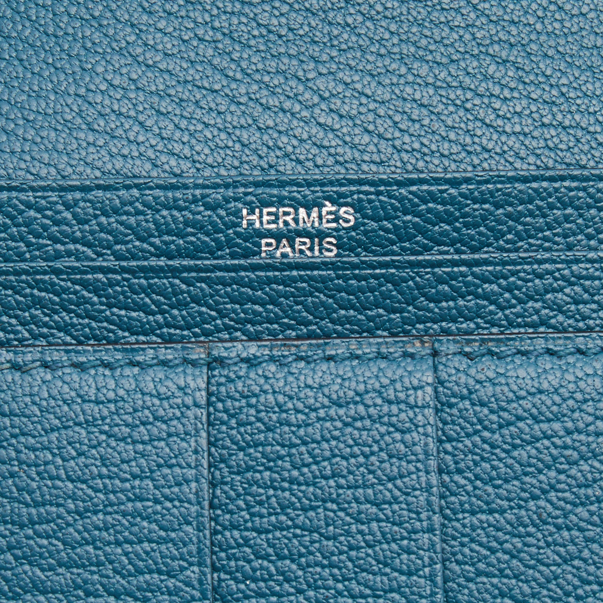 Hermes Bearn Wallet Ostrich Long Red 2307741