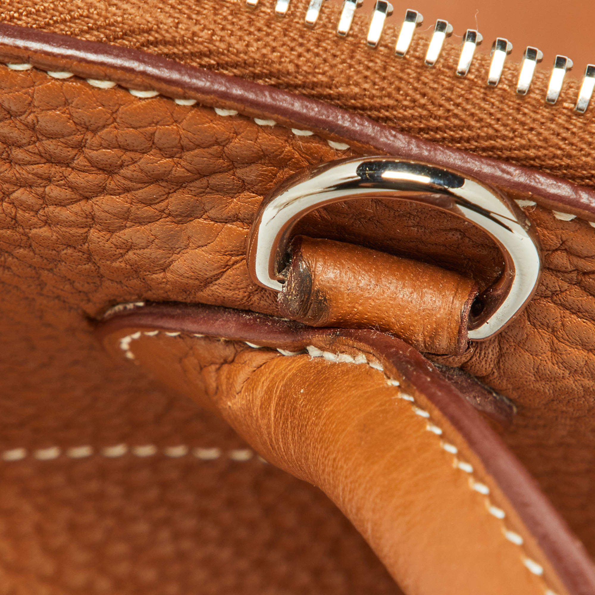 Túi Hermes Bolide Leather Handbag 31 Gold GHW 