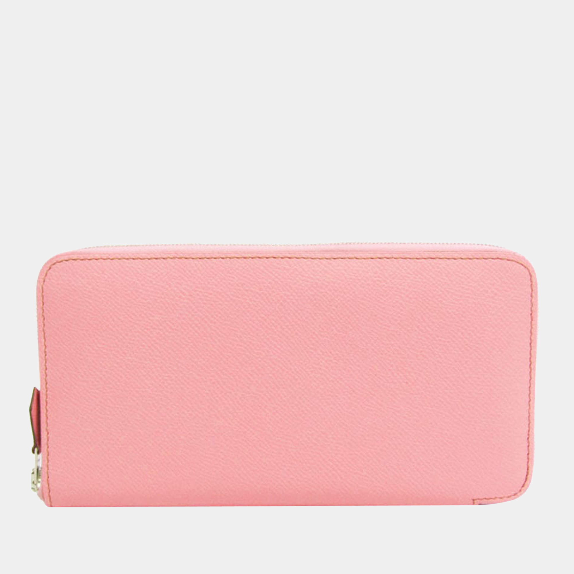 Hermes Azap Long Women's Epsom Leather Long Wallet (bi-fold) Rose Confe BF563234