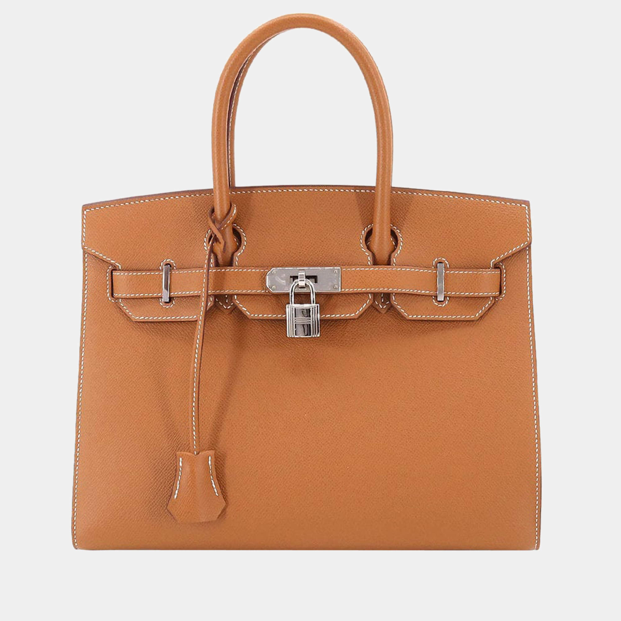 Hermes Picotin Lock PM 18 Etoupe Taurillon Clemence Handbag Y Stamped  (2020) Silver Hardware Gray Beige Popular Color Ladies Hermes