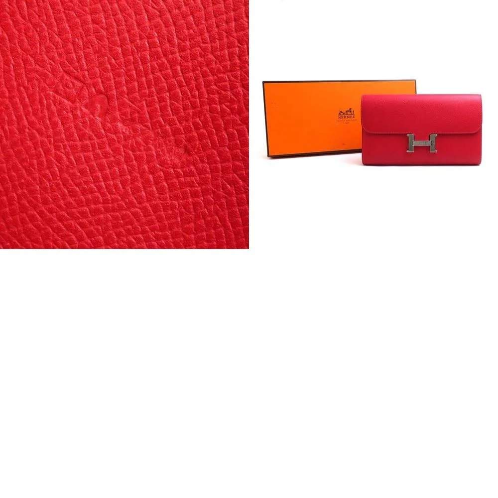 Authenticated used Hermes Constance Long Rose Jaipur Wallet Epson Ladies Hermes, Adult Unisex, Size: (HxWxD): 12cm x 20cm x 3cm / 4.72'' x 7.87'' x