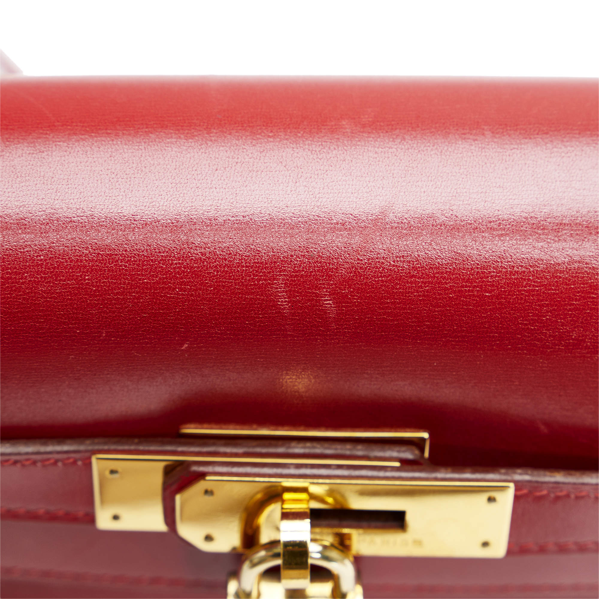 Hermès Hermes Red Box Calf Kelly 32 Leather Pony-style calfskin ref.961662  - Joli Closet