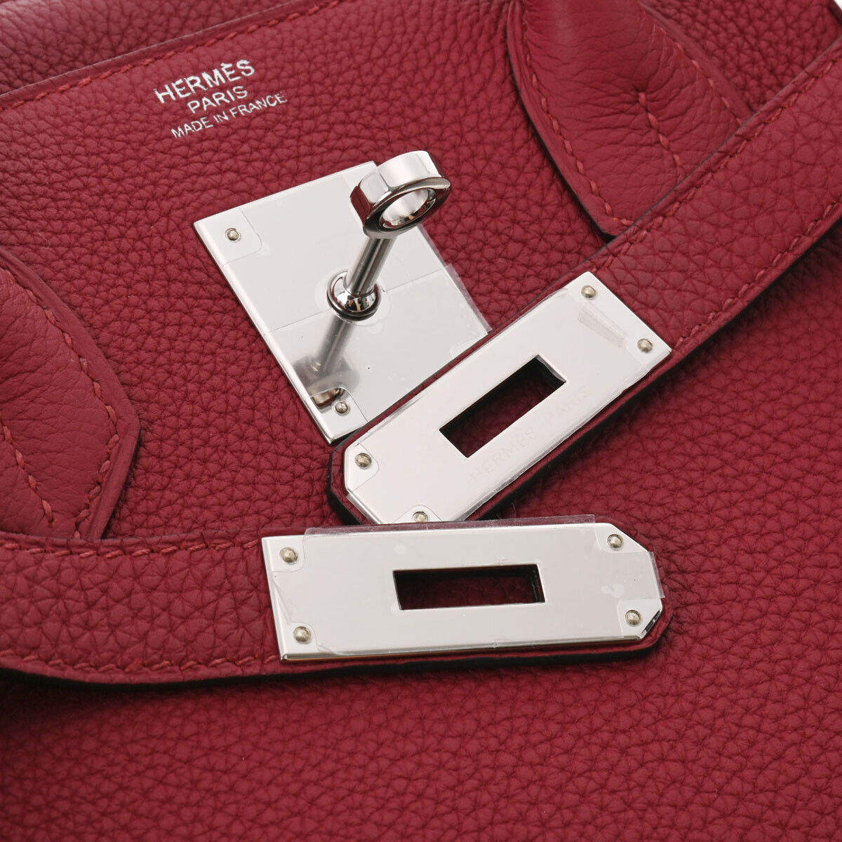 Hermes Birkin 25 Rouge Grenat Red Togo Leather Palladium Hardware