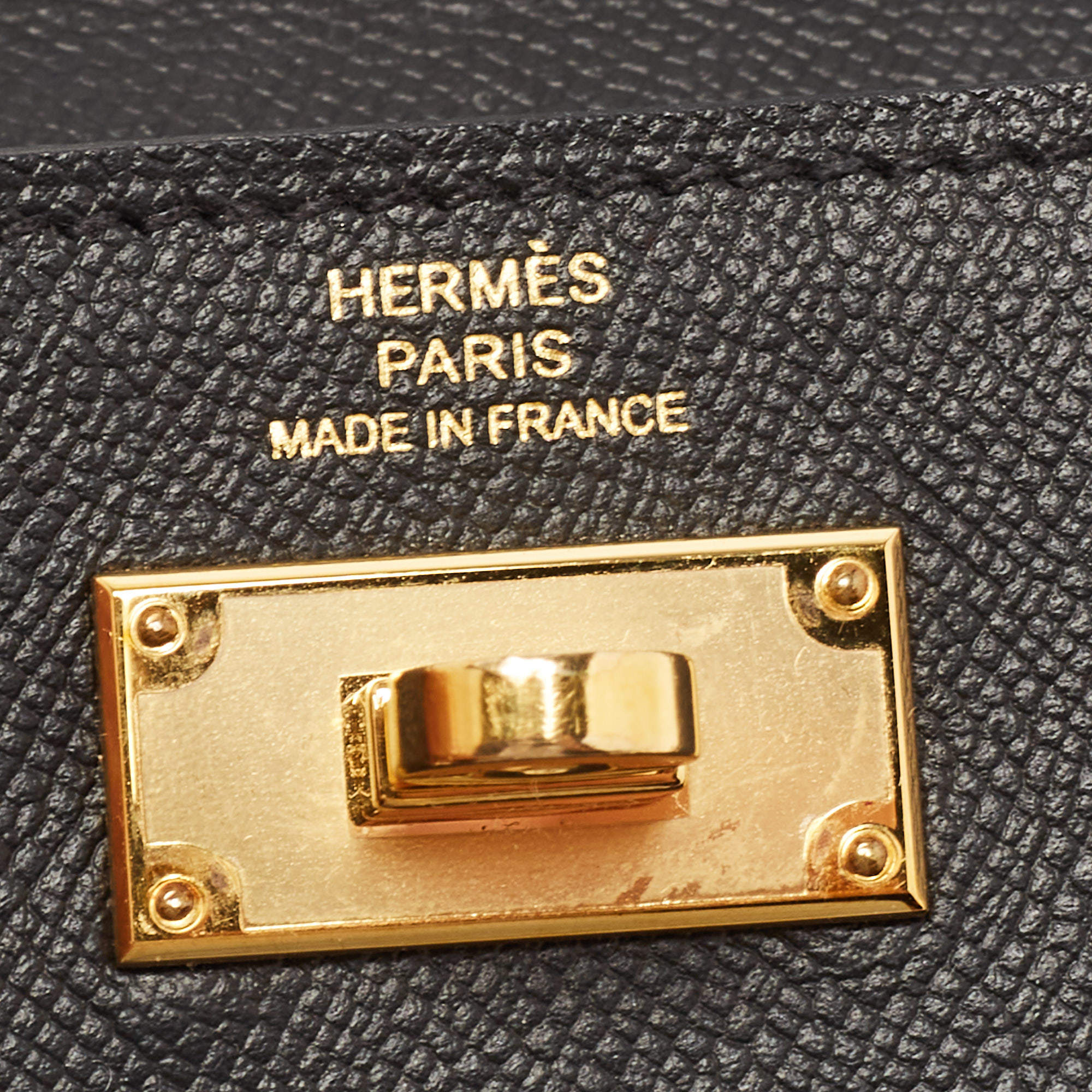 Hermes Black Epsom Leather Kelly Pocket Compact Wallet Hermes