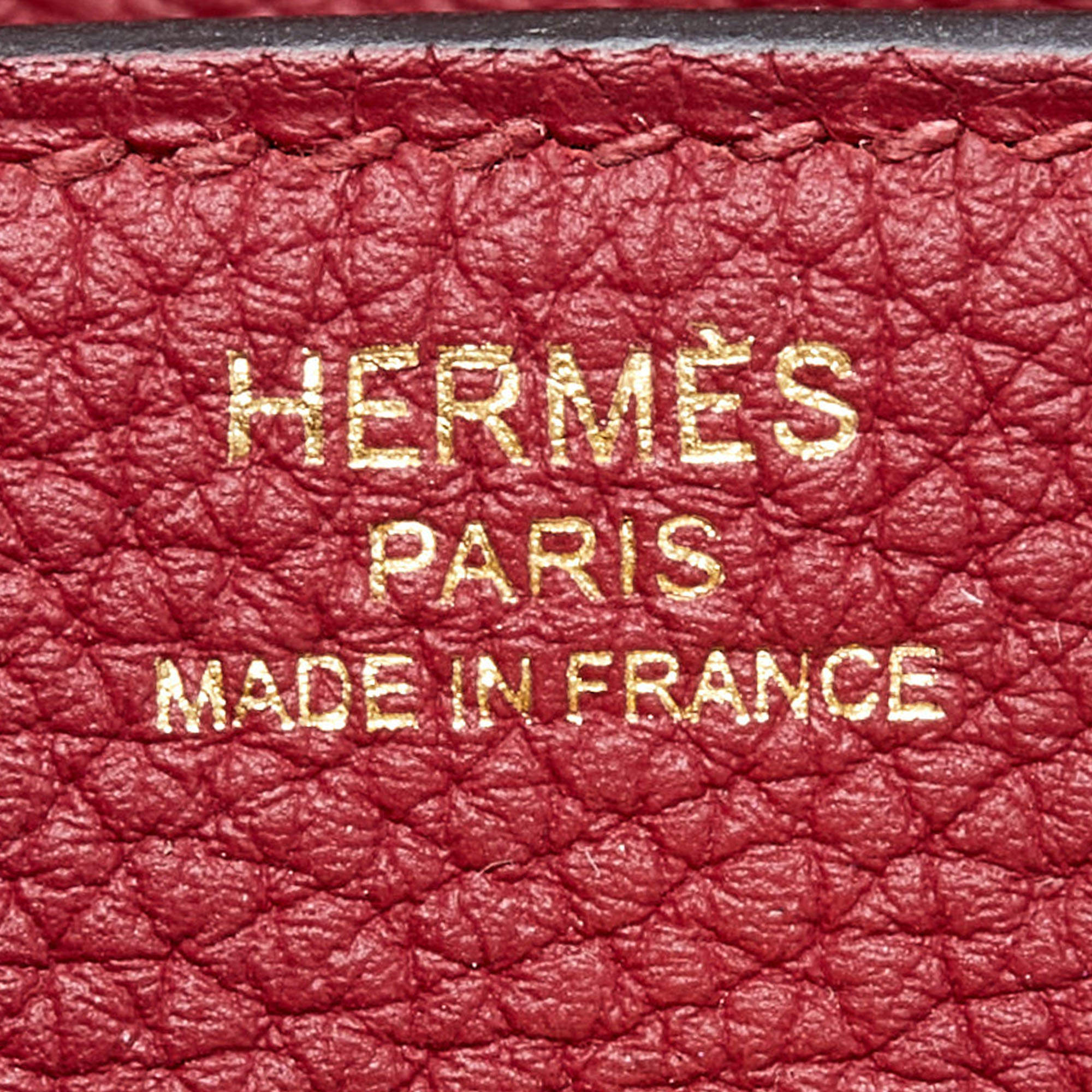 Hermès Rouge Grenat Togo Birkin 25 with Gold Hardware