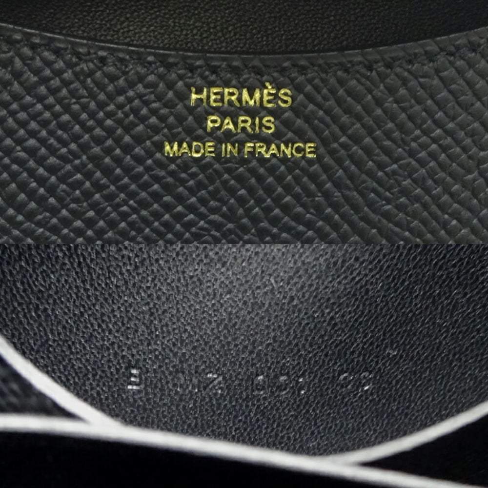 Hermes Constance B Engraved 2023 Made in Women's Bi-Fold Wallet with Coin  Fittings Seal Vaux Epsom Noir (Black) Hermes