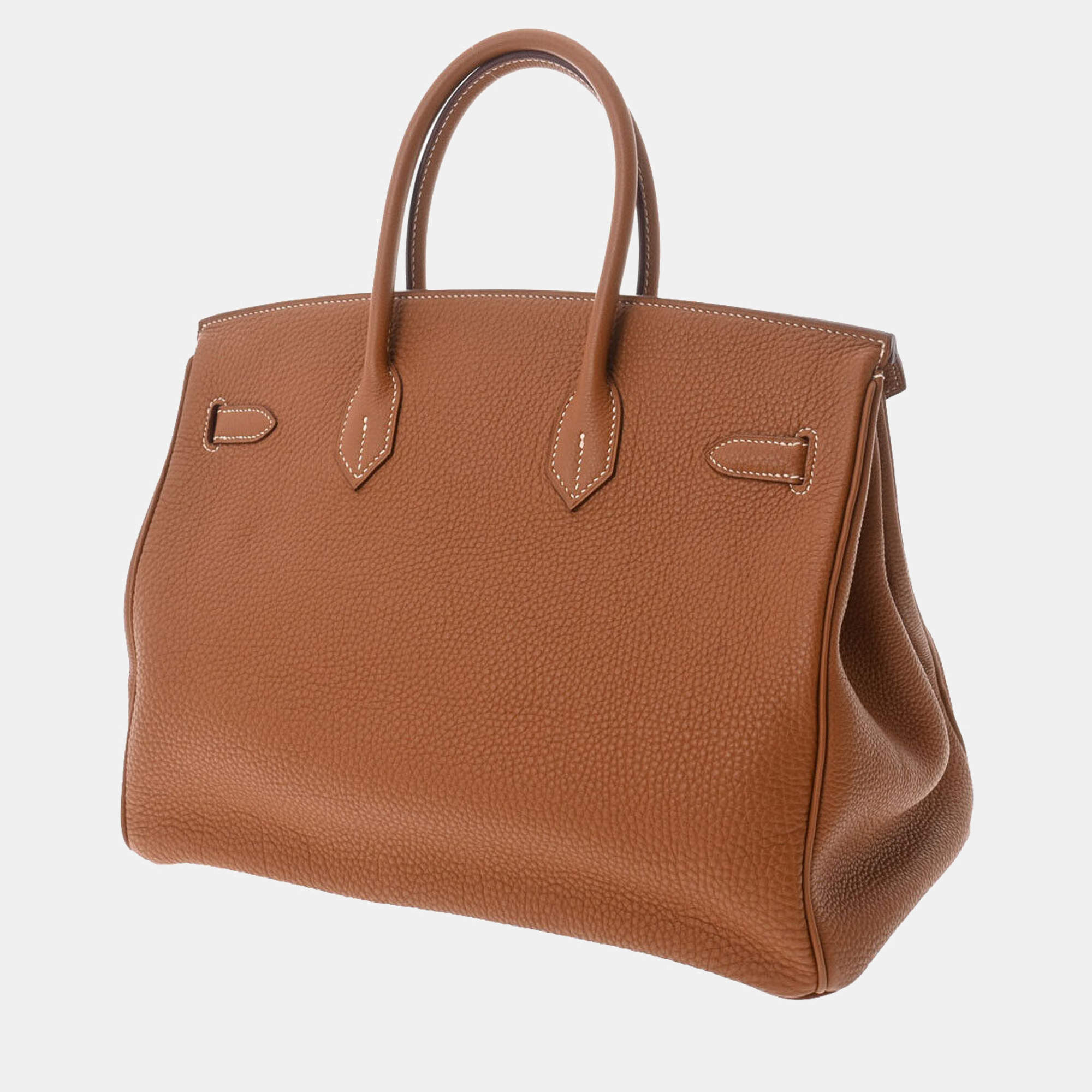 Hermes Birkin 35cm Brown Togo Leather/Palladium Hardware