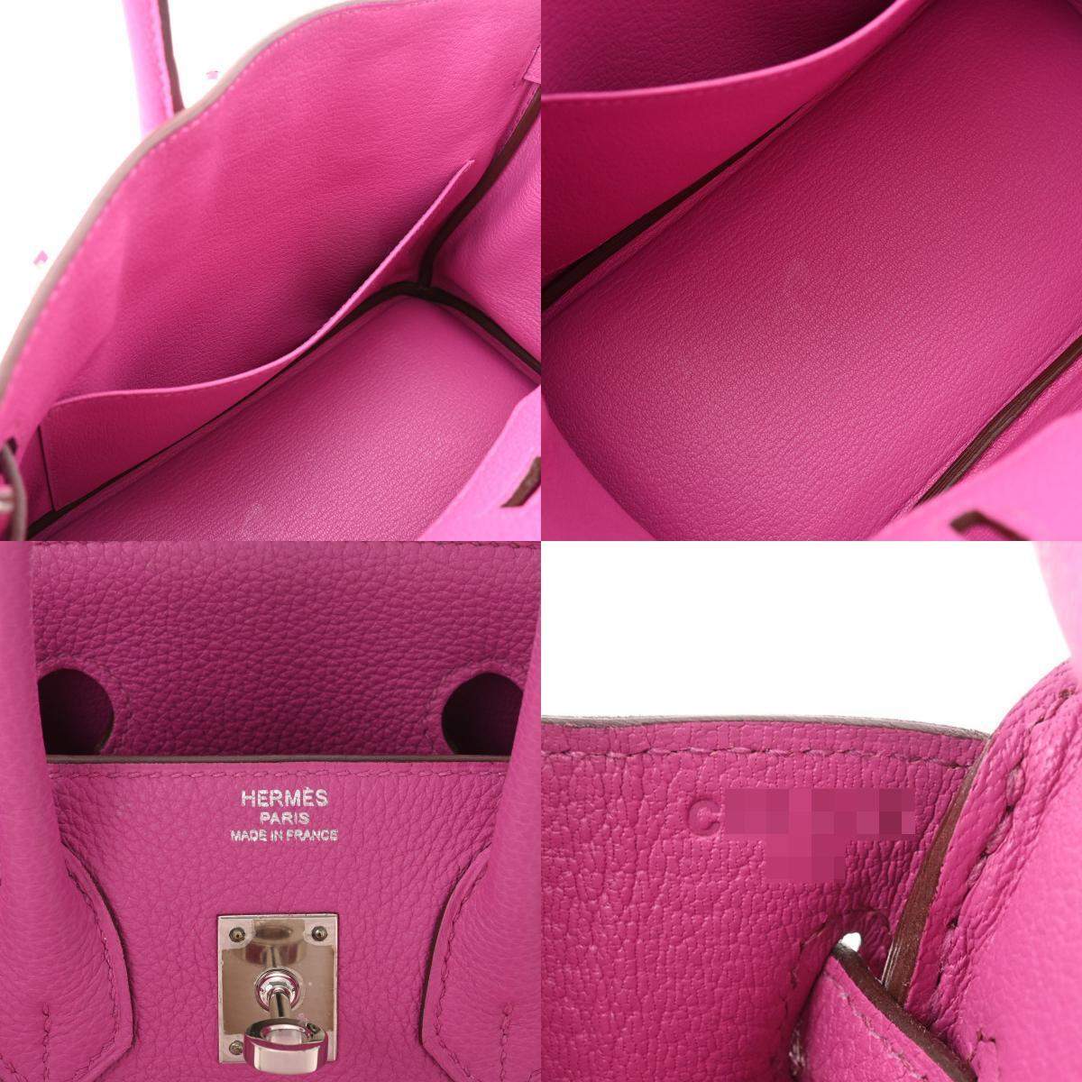 Hermes Kelly Handbag Pink Togo with Palladium Hardware 25 Pink 2326381